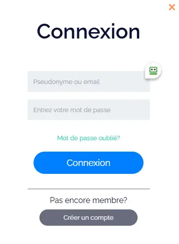 Connexion des membres du Bruno Casino