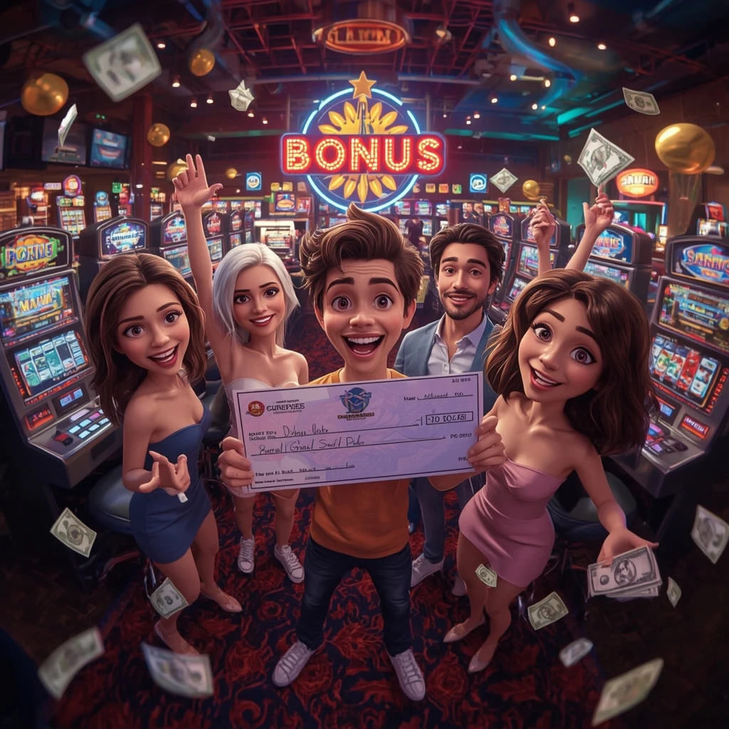 bonus dans les mains de l'homme au casino BRUNO CASINO